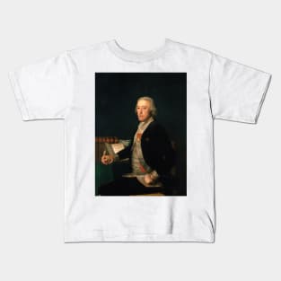 Portrait of Felix Colon de Larriategui by Francisco Goya Kids T-Shirt